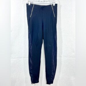 Jessica Simpson Black Stretch Equestrian Leggings Faux Suede Cutout Size Medium